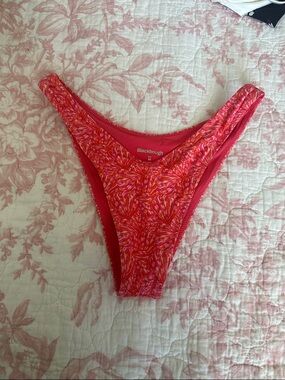Blackbough Coral-Pink Printed Bikini Top and Bottom *READ DESCRIPTION*
